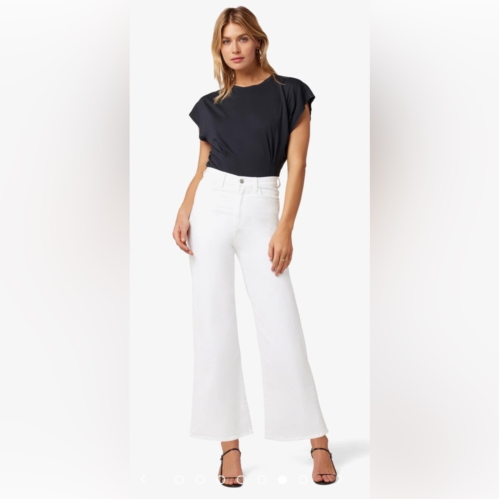 Joe’s Jeans THE JENNY HIGH RISE WIDE LEG ANKLE VINTAGE STRETCH WHITE Size 32